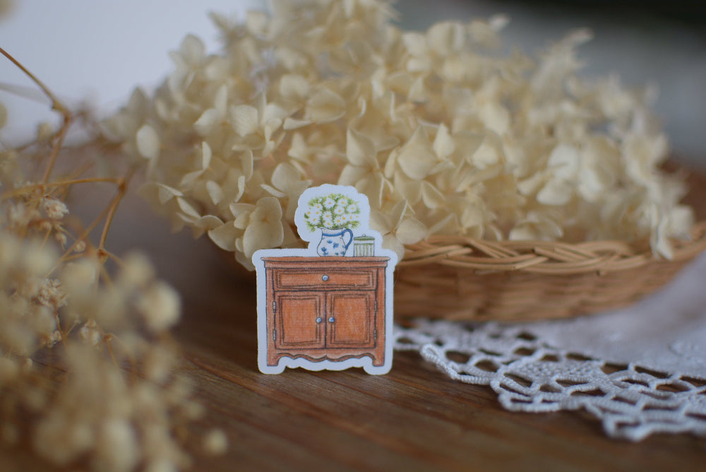 Stickers Cottage meuble vintage