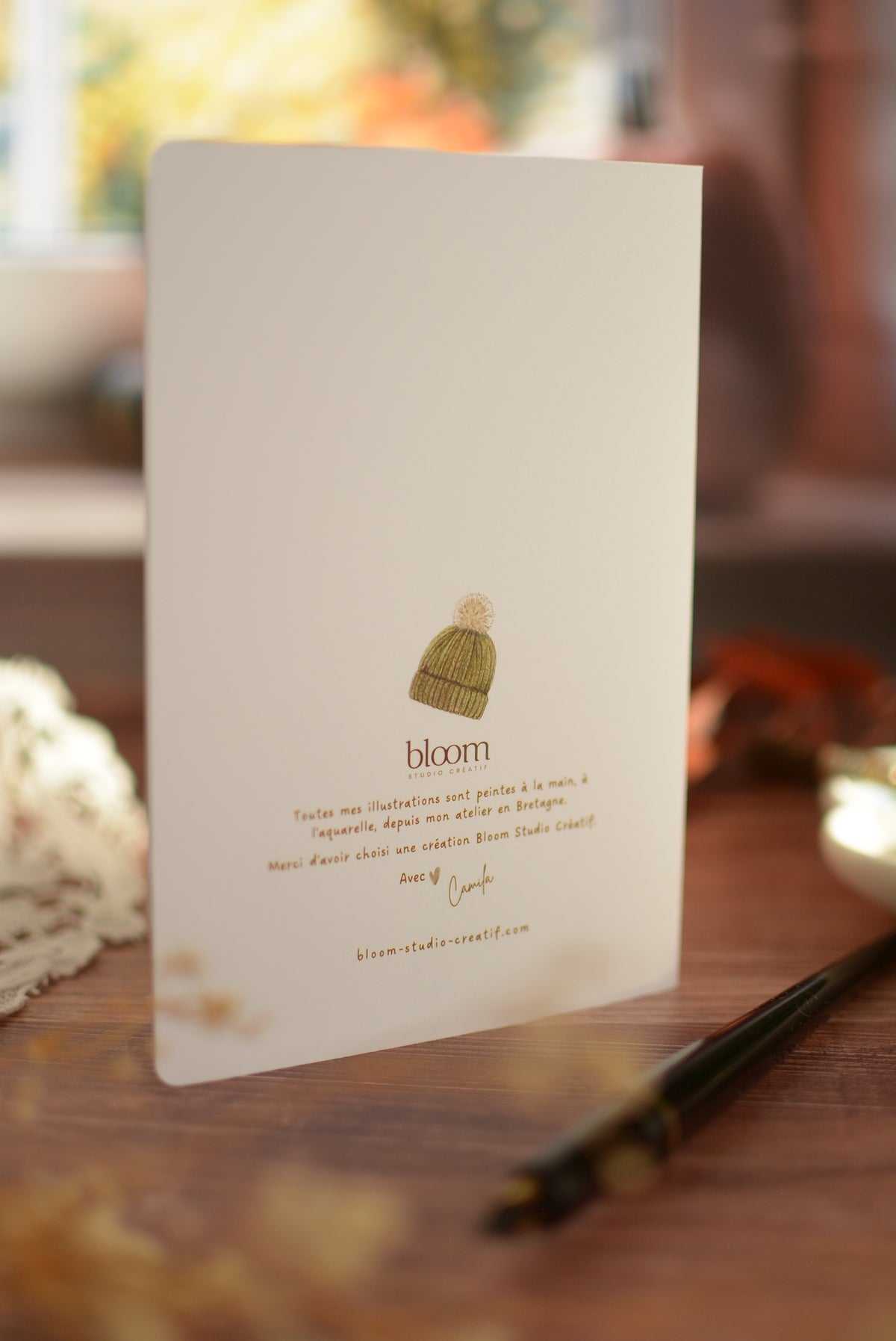 Carte de vœux – Une escapade en forêt