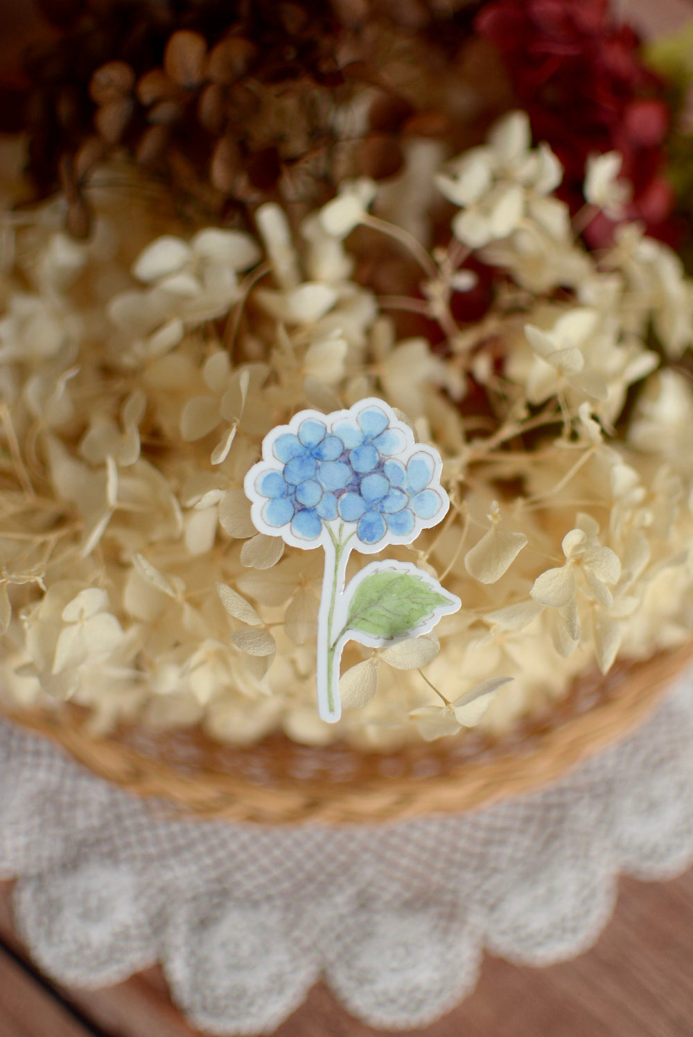 Stickers Fleurs Hortensia