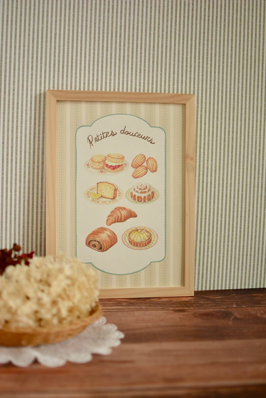 Affiche illustrée – Gourmandises