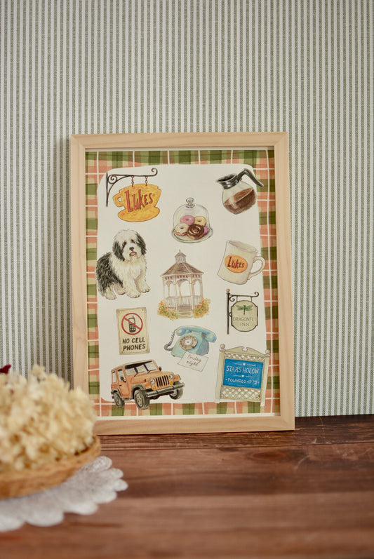 Affiche illustrée – Gilmore Girls