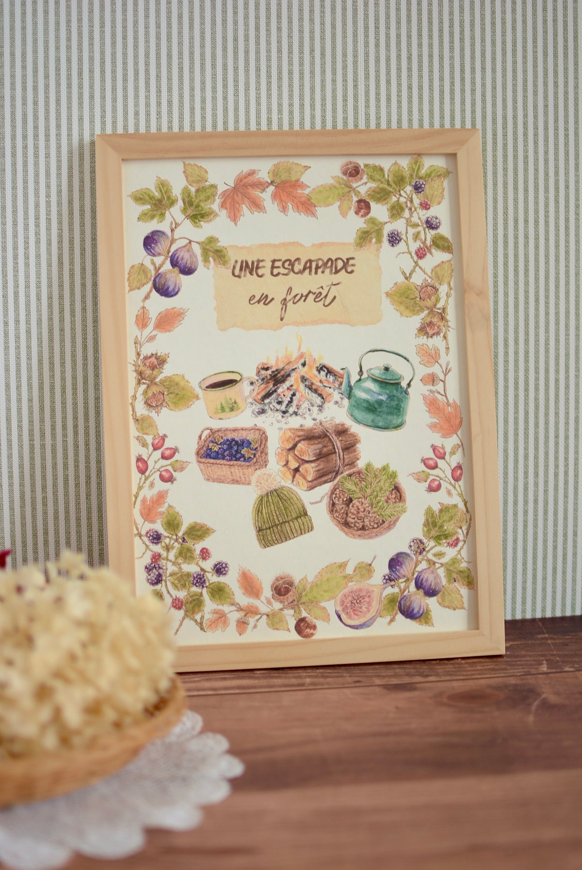 Affiche illustrée - Une escapade en forêt
