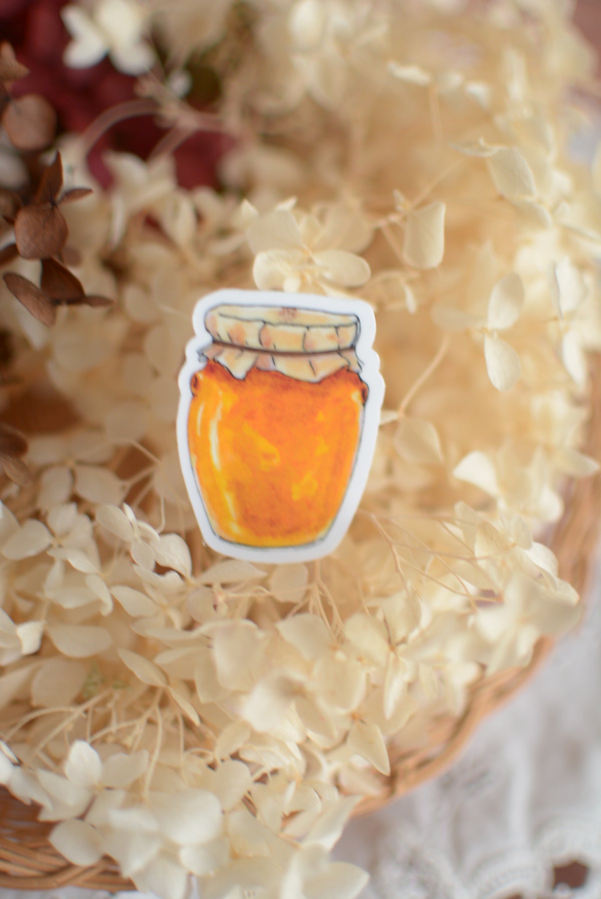 Stickers coin cosy Pot de miel