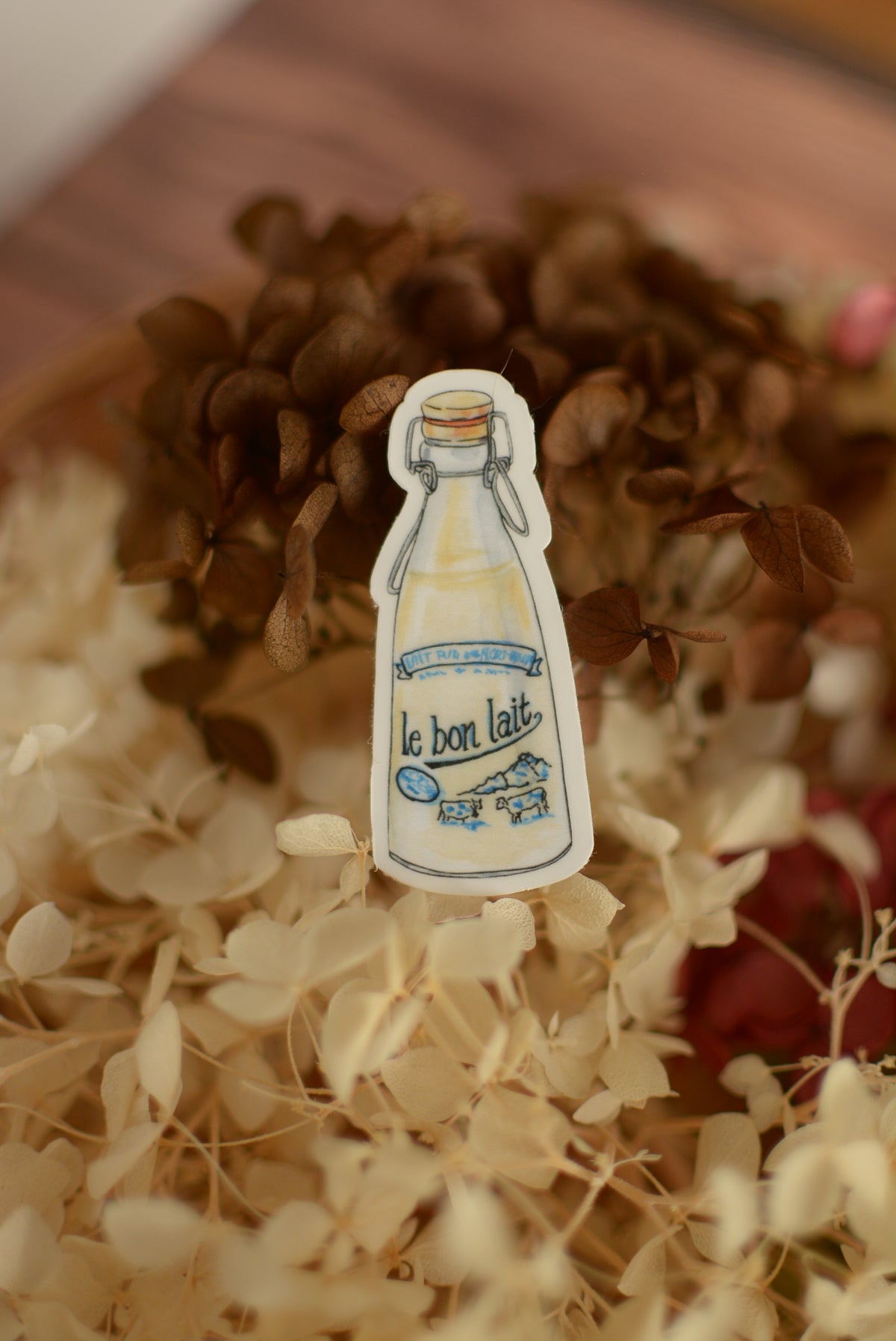 Stickers coin cosy Le bon lait