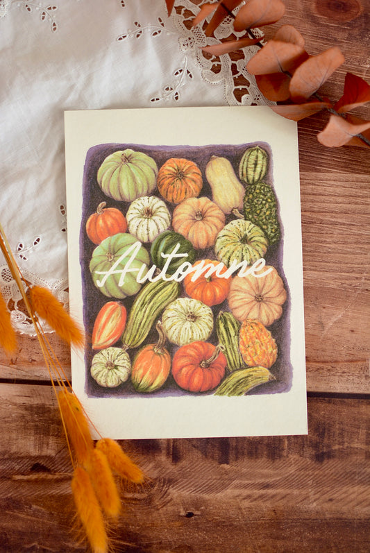 Affiche illustrée Automne