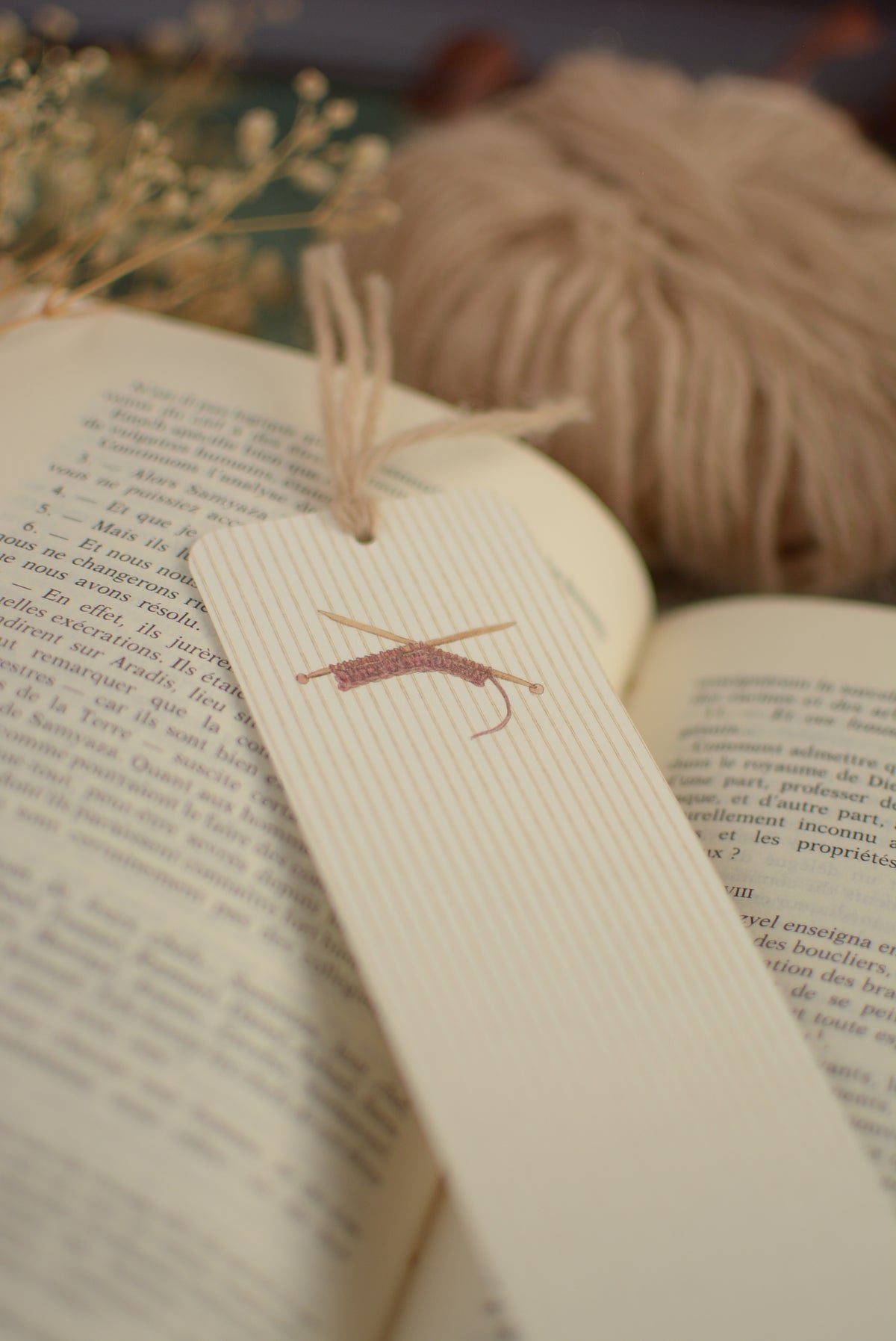 Marque-page Tricot
