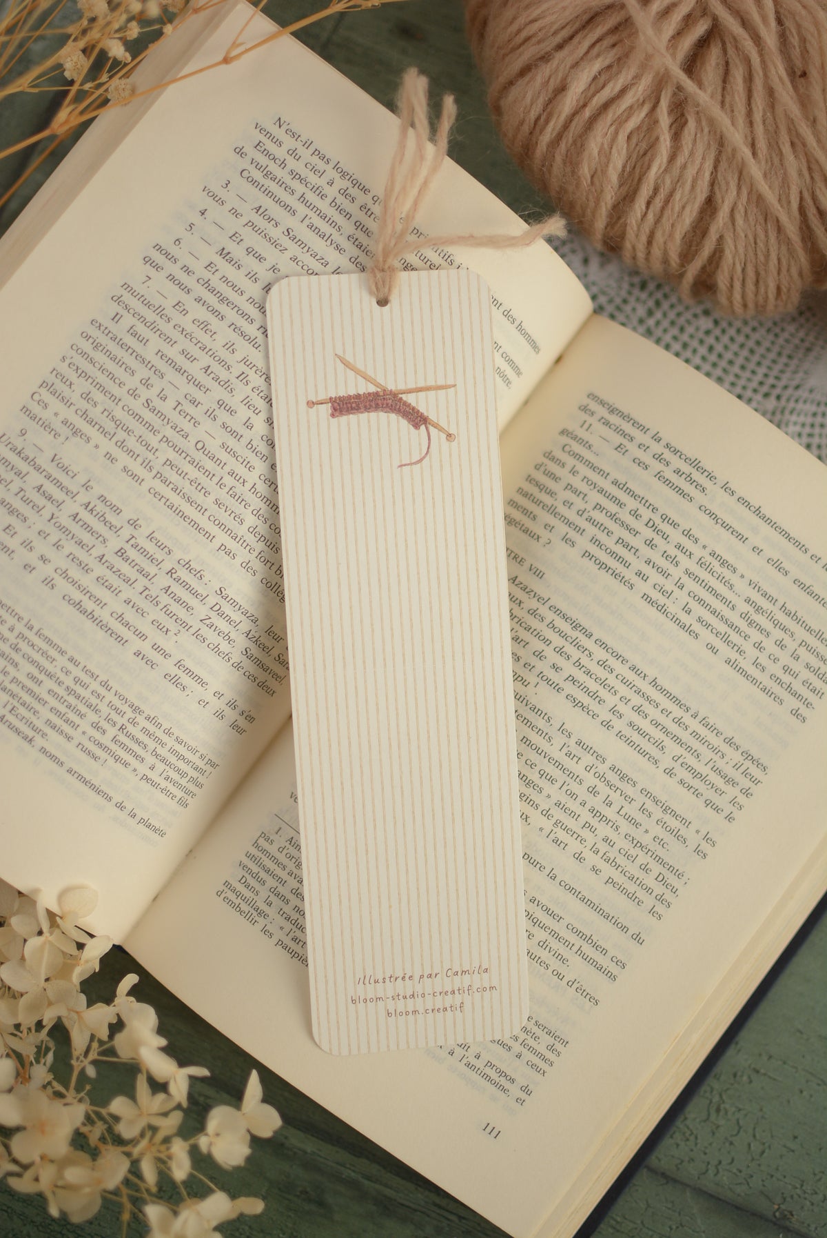 Marque-page Tricot