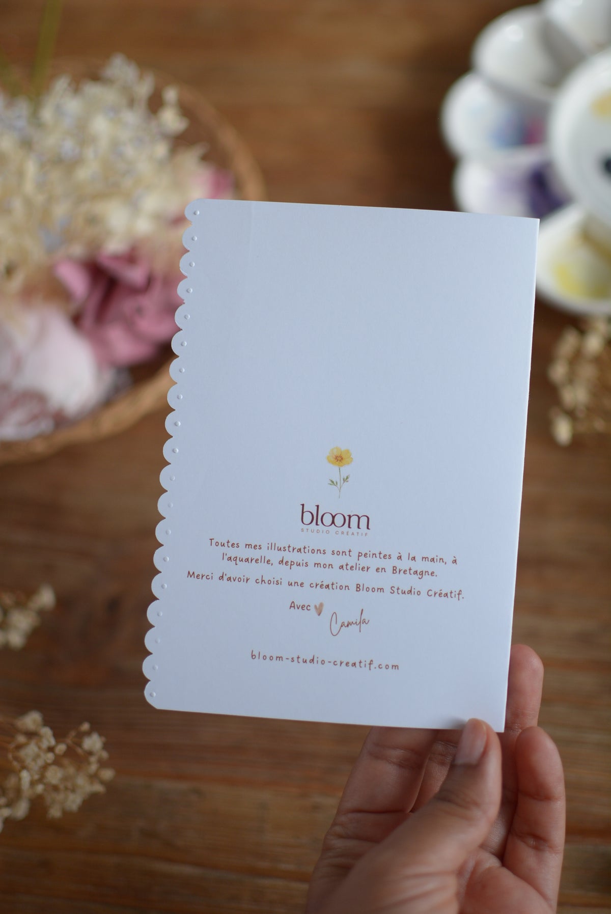 Carte de vœux Fleurs du jardin