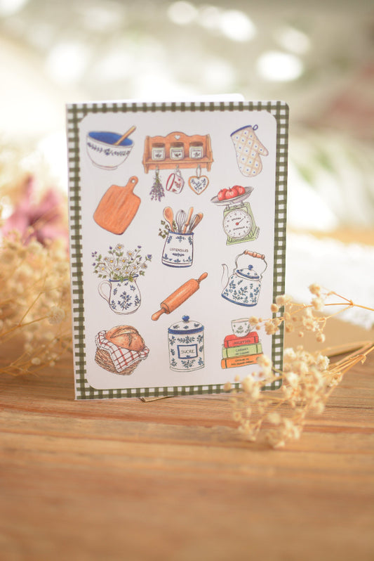Carte de vœux Cuisine au cottage