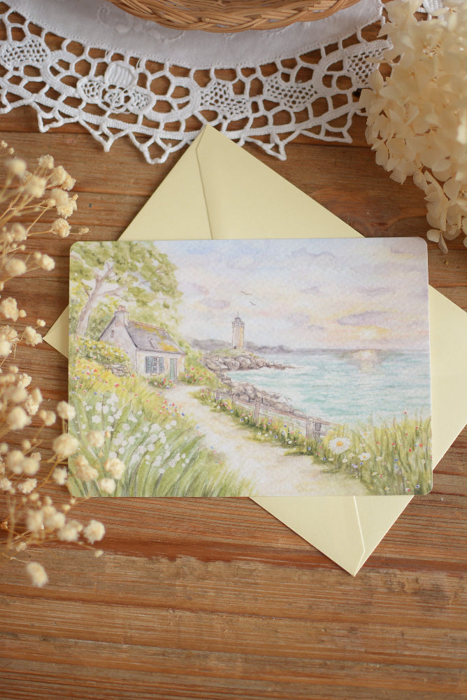Carte postale Cottage en Bretagne