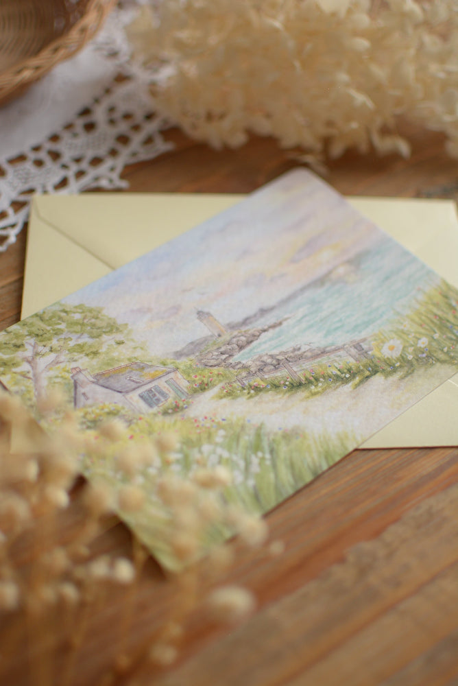Carte postale Cottage en Bretagne