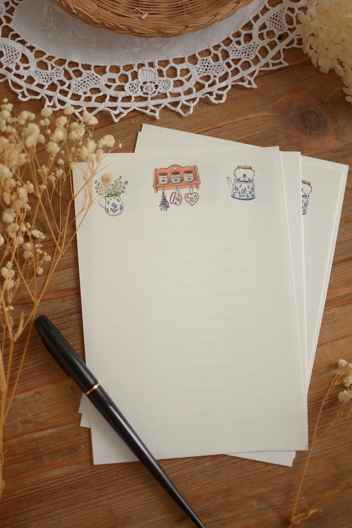 Papier à lettre – La cuisine du cottage