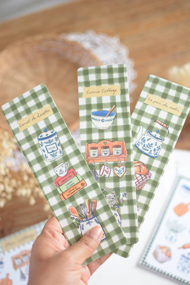 Marque-page Carnet de recettes – Collection Cottage