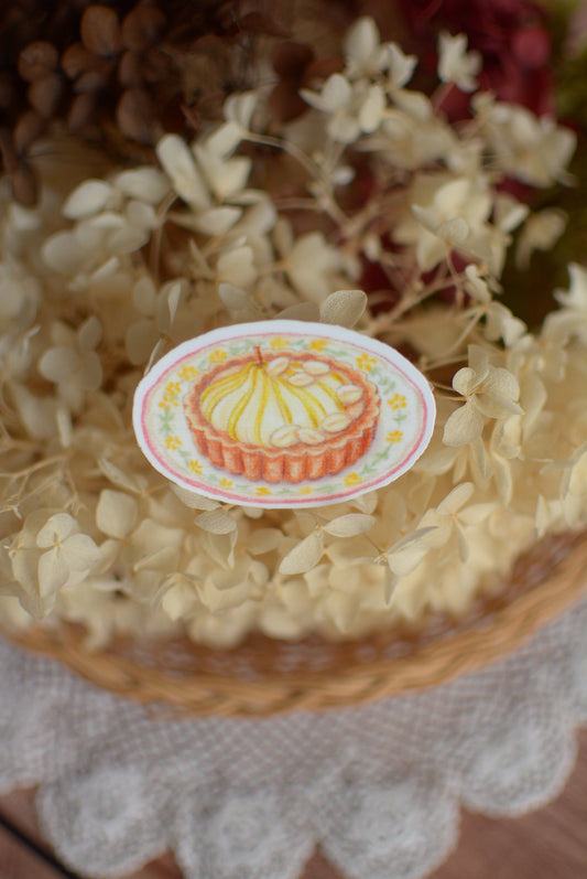 Stickers Gourmandises - Tarte aux poires amandes