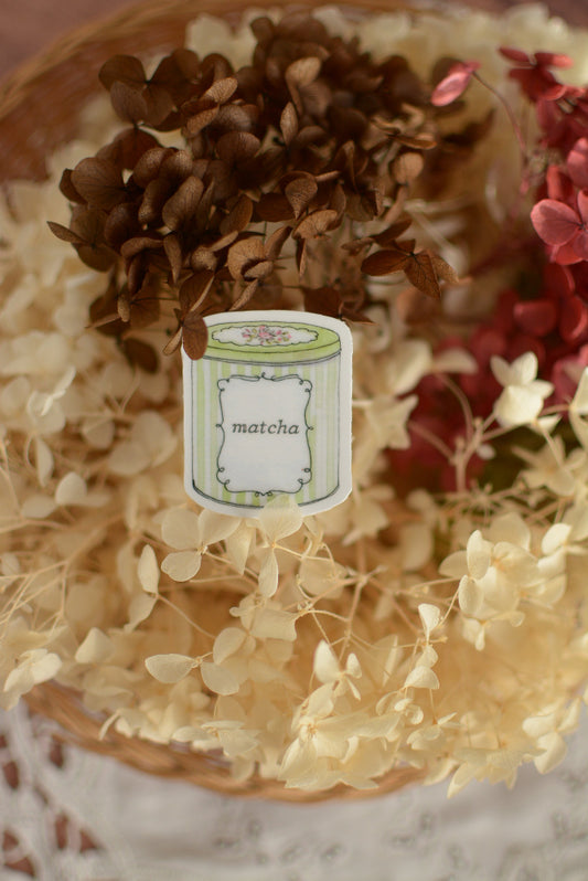 Stickers coin cosy Matcha